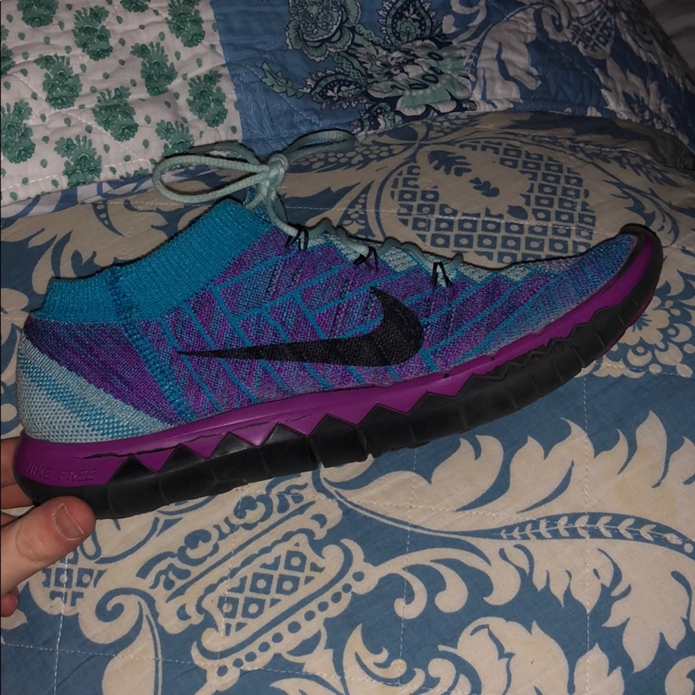 Nike blue and purple running shoes!